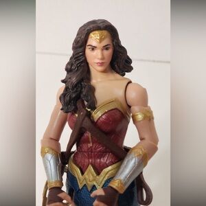 Wonder Woman Action Figure with Red and Gold Armor